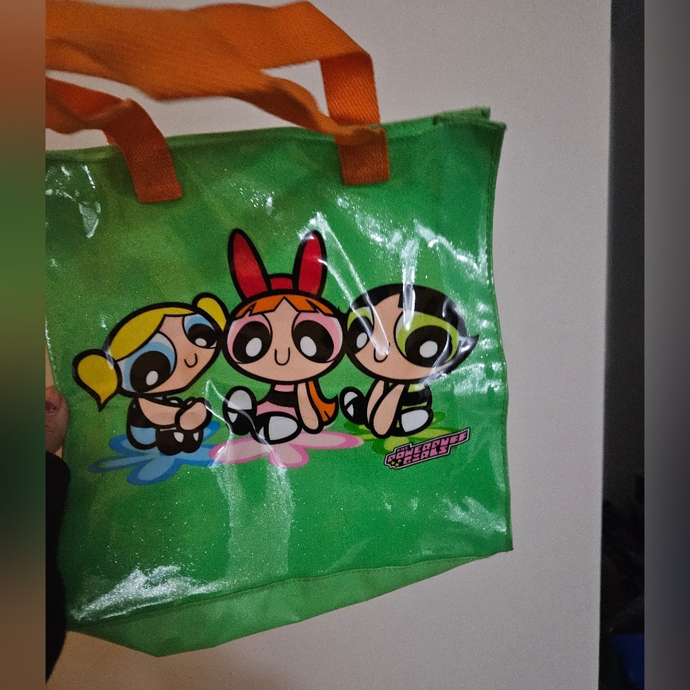 Small Green Powerpuff Girls Tote.